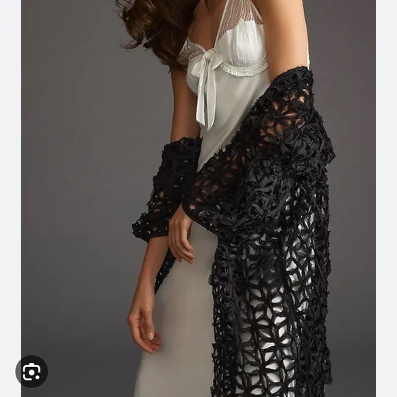 🌺host pick 🌺 GORGEOUS Anthropologie Textured Cutout Duster NWT - Picture 2 of 14